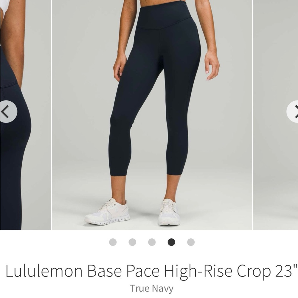 Lululemon Base Pace High-Rise Crop 23"
True Navy